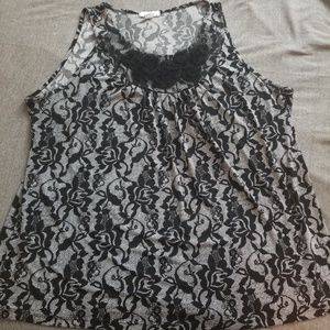 Plus size tank top blouse